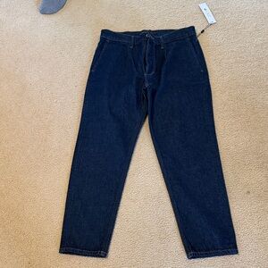 Joe's Jeans Midnight The Diego tapered & cropped size 31 with pleats NWT